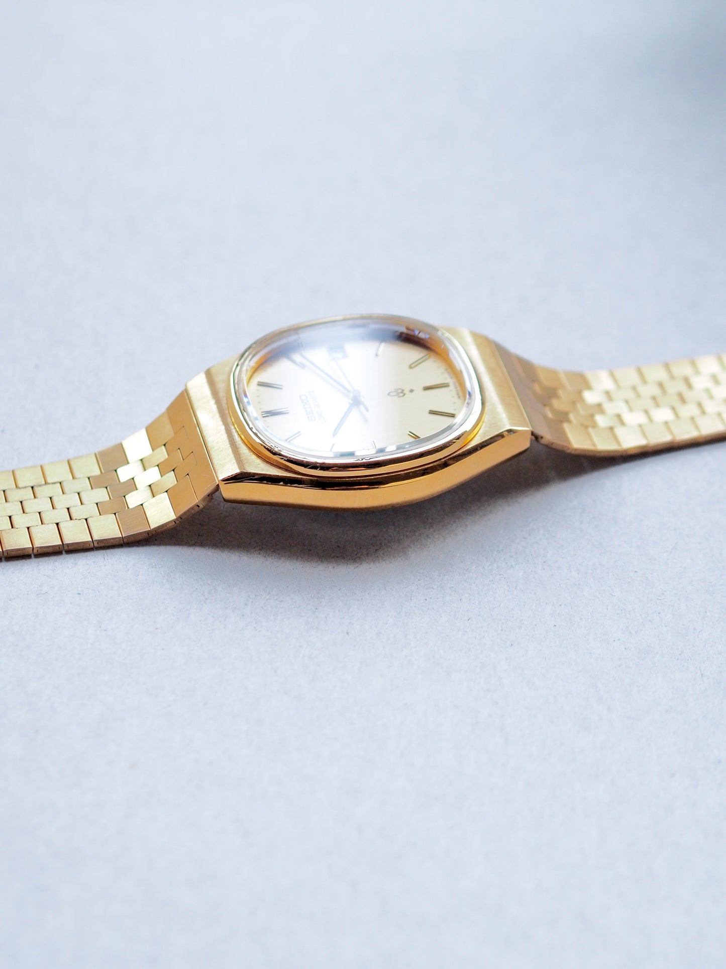 Seiko Lord Quartz 8242-5000 SGP Gold Linen Dial