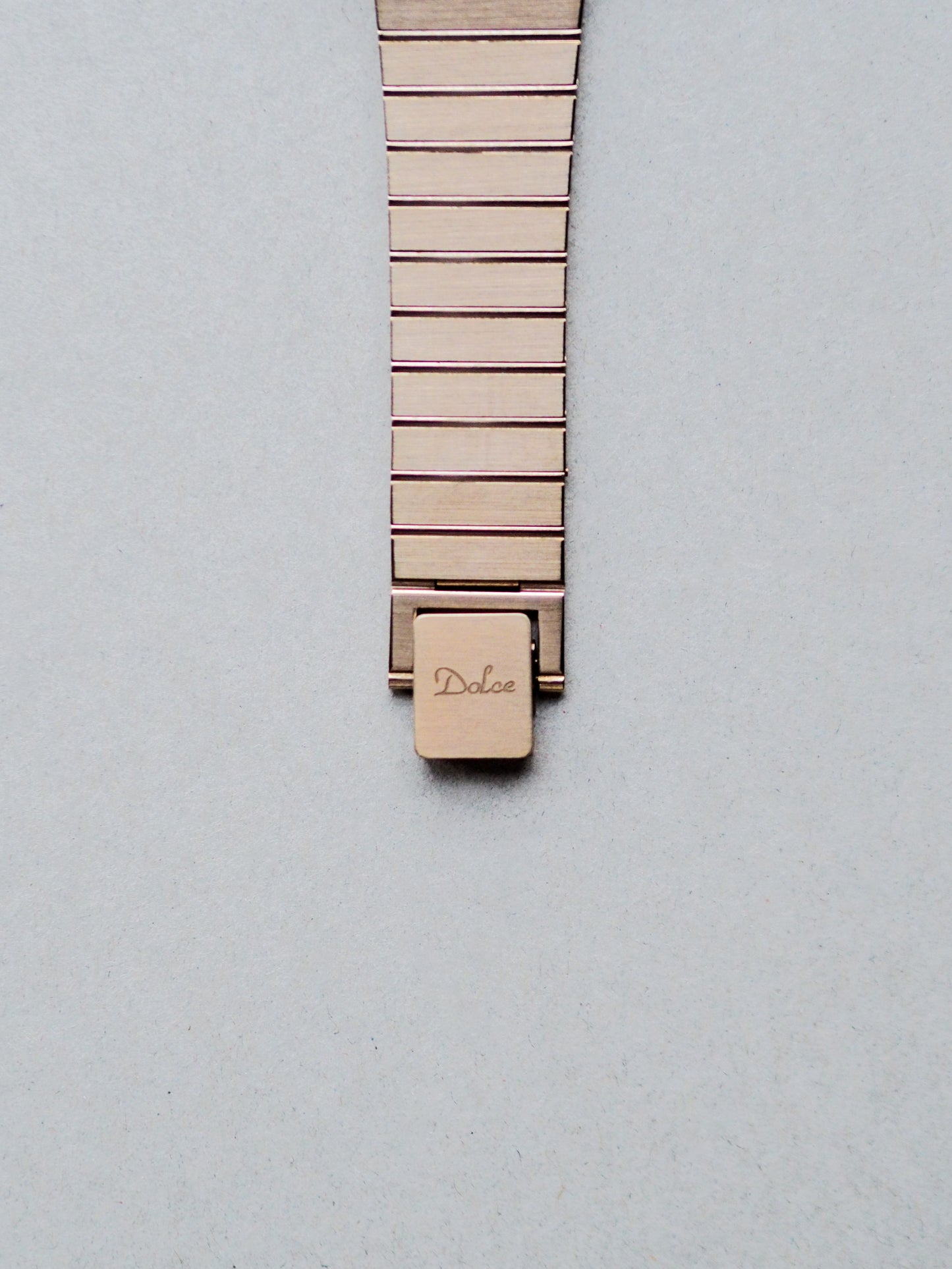Seiko Dolce 9531-5140 Tank Tungsten Carbide Champagne Textured Dial