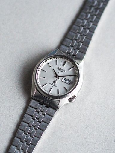 Seiko Quartz 7546-8010 Silverwave Silver Sunburst Dial