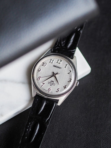 Seiko Lord Matic 5601-9000 Silver Linen Breguet Dial