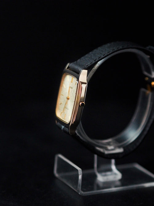 Seiko Dolce 8N41-5070 Tungsten Carbide Gold Brushed Dial