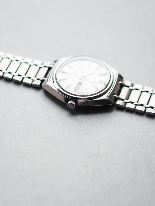 【稼働品！レア】SEIKO presmatic hi-beat Seiko Presmatic Hi-Beat 5146-7060 White Sunburst Dial
