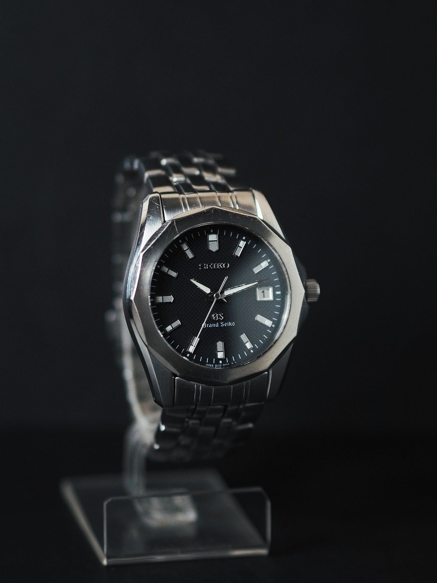 Grand Seiko Quartz SBGV001 Black Waffle Textured Dial