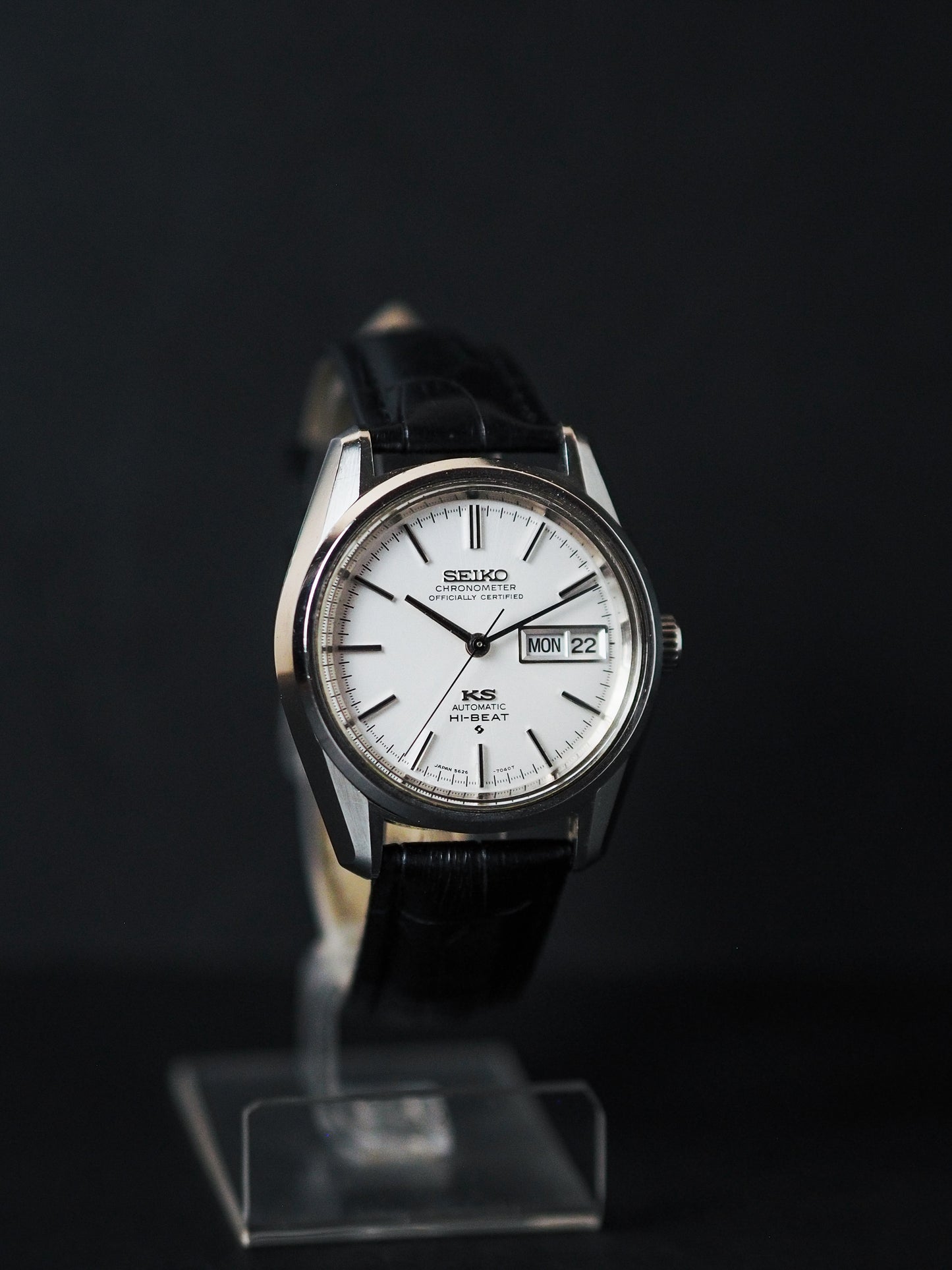 Seiko 56KS King Seiko 5626-7040 Chronometer White Sunburst Dial