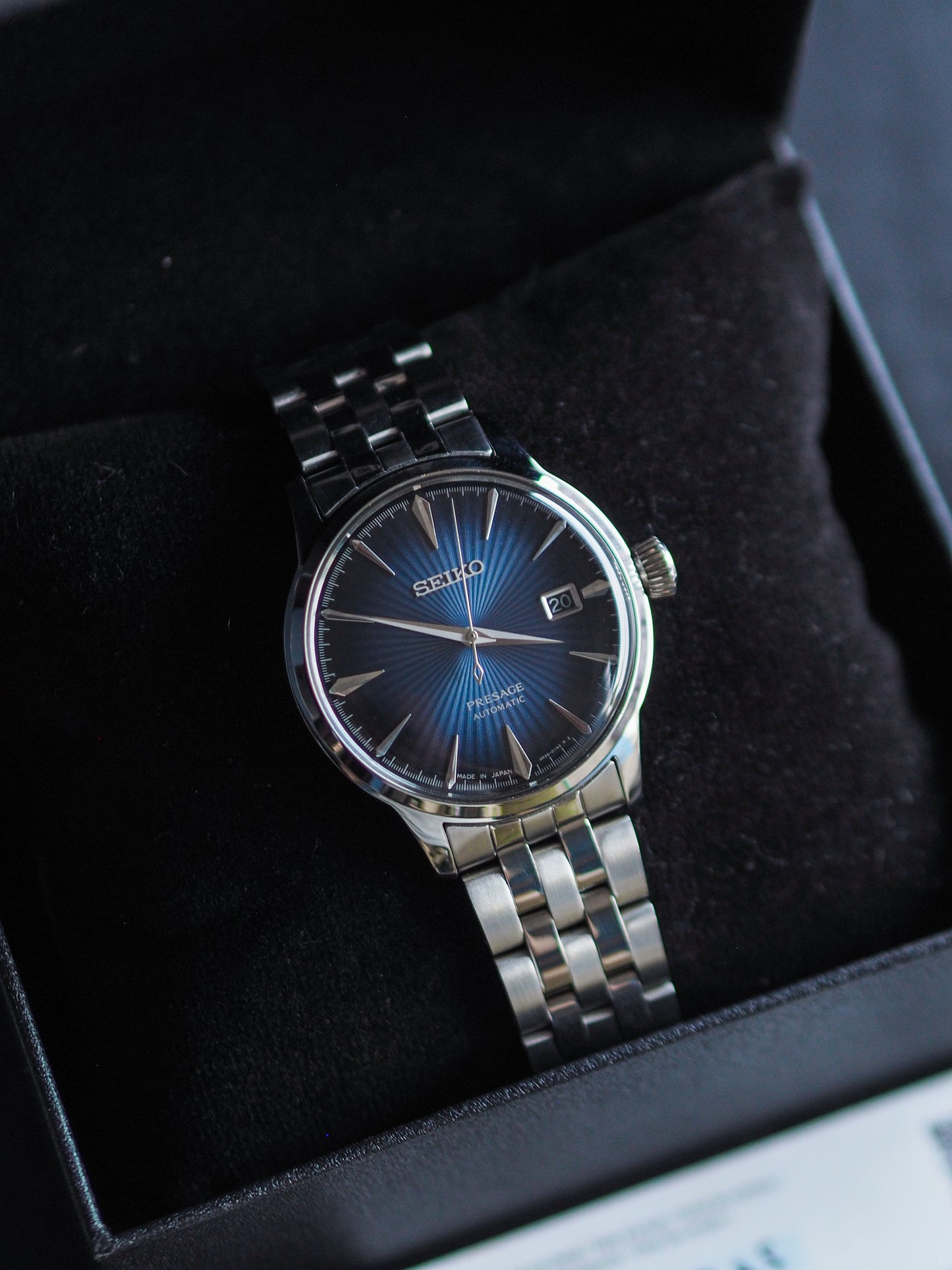 Seiko Presage SRPB41J1 Cocktail Time Blue Moon Dial