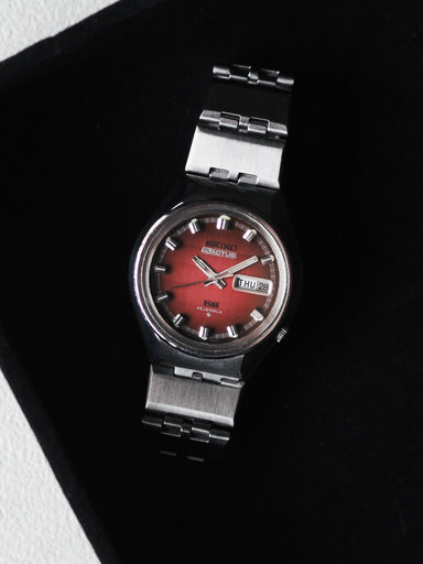 Seiko 5 Actus SS 6106-7690 JDM Red Dial