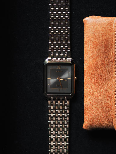 Seiko Dolce 8N40-5050 Tank Tungsten Carbide Gray Dial