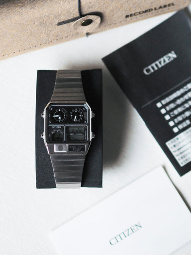 Citizen ANA DIGI TEMP 8989 JG2101-78E Silver Reissue Model