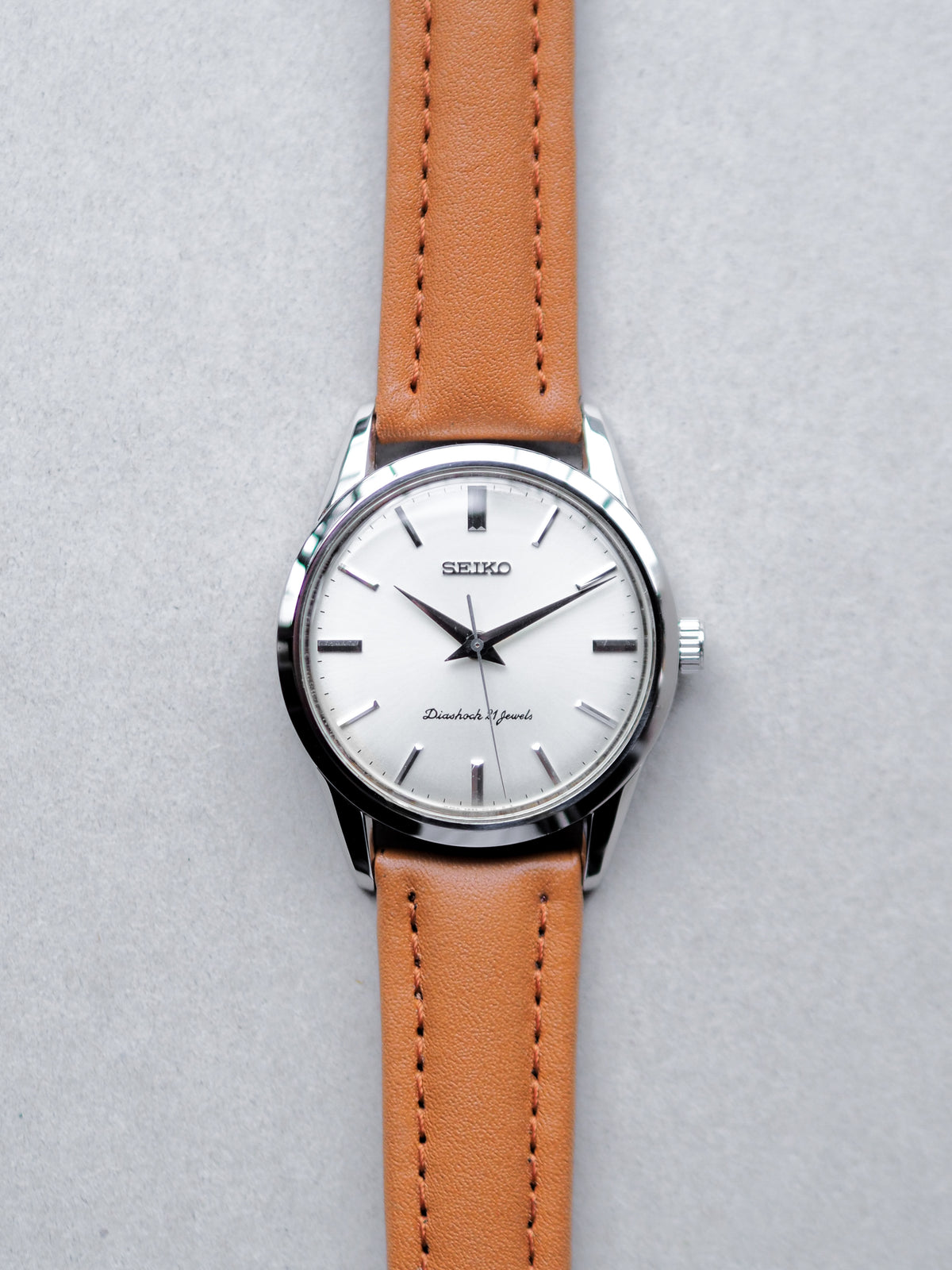 Seiko SCVG005 4S24-0070 Manual Winding White Dial