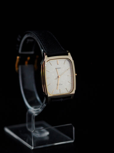 Seiko Dolce 8N41-5070 Tungsten Carbide Gold Brushed Dial