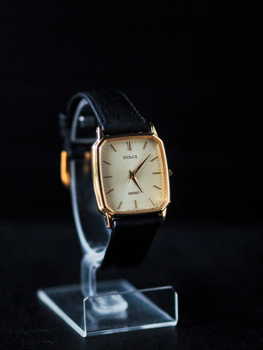 Seiko Dolce 8N41-5160 Tank SGP Champagne Textured Dial