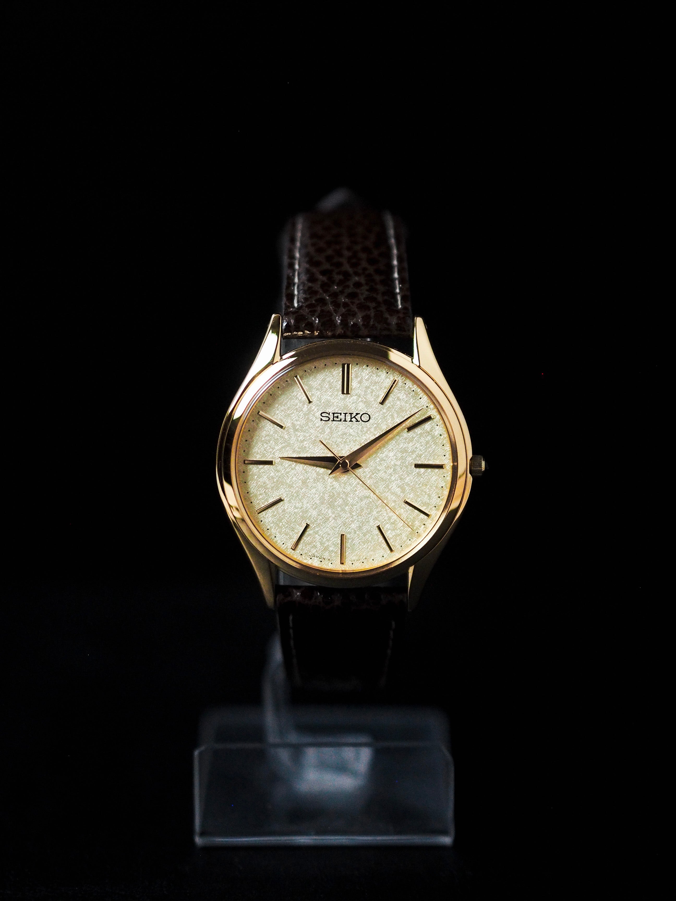 Seiko Dolce SACM150 8J41-0AJ0 Gold Kira-zuri Textured Dial