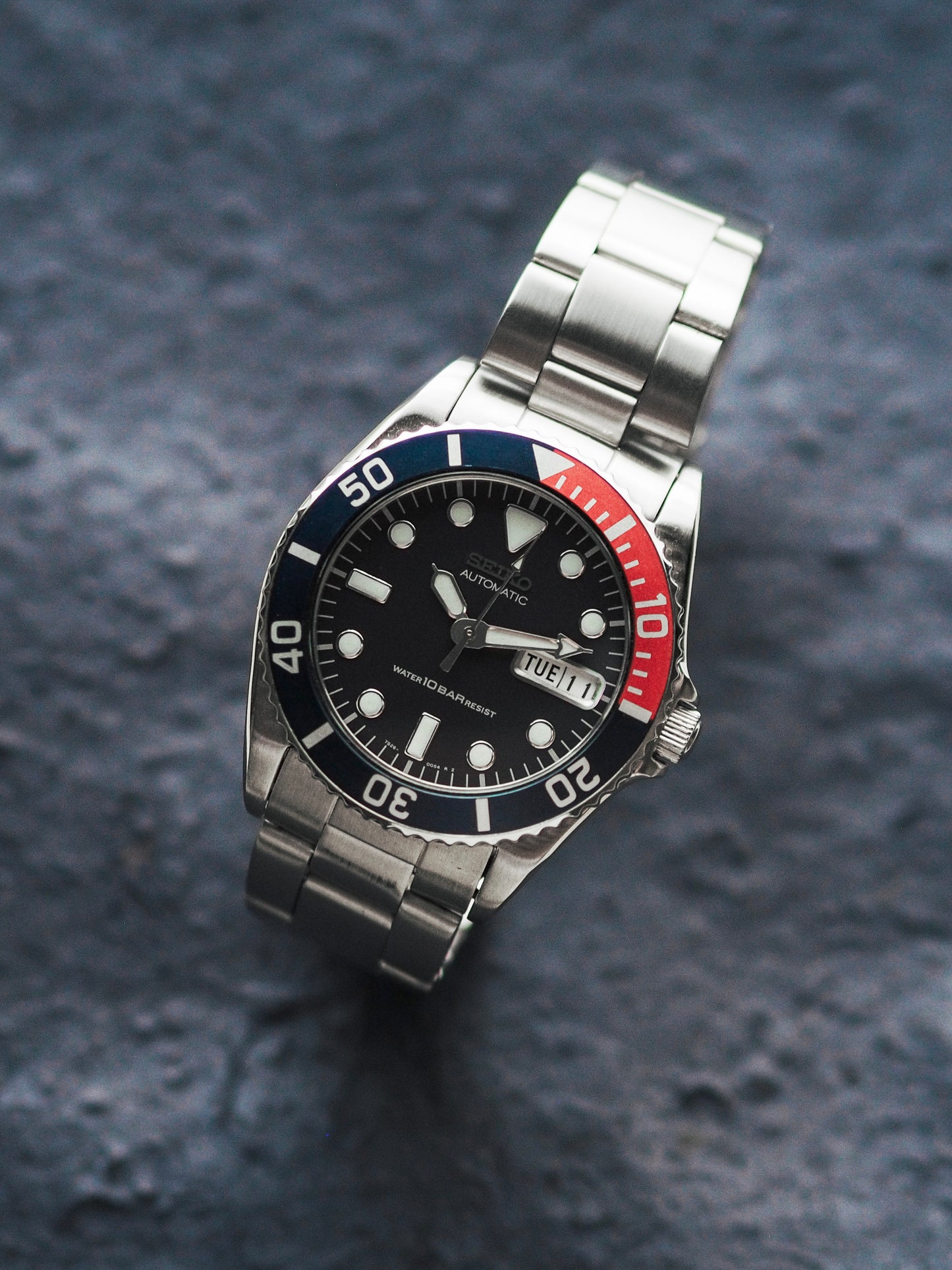 Seiko 7S26-0050 SKX025 Submariner Dark Blue Dial