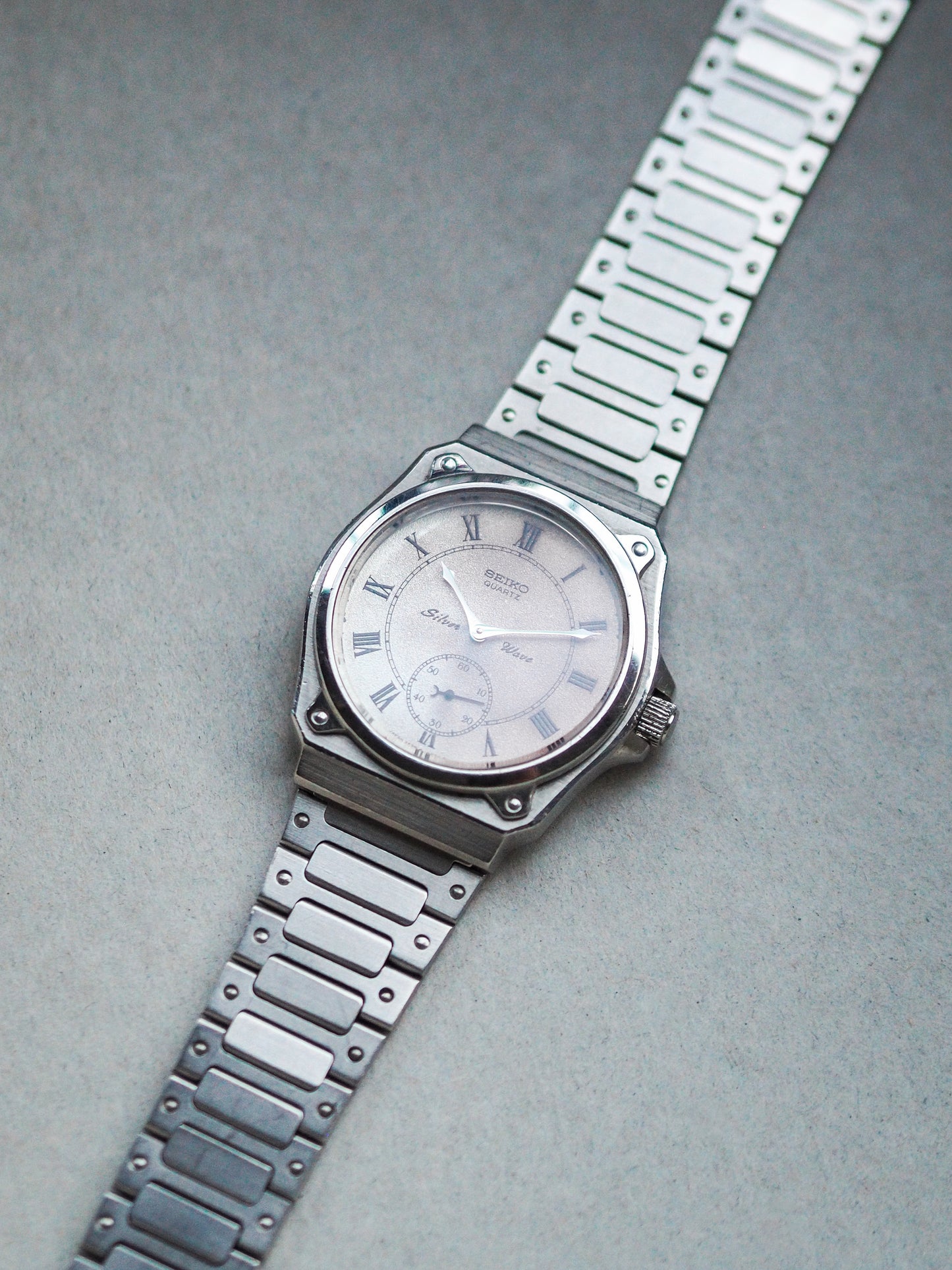 Seiko Silverwave 2628-0060 Sub-second White Patina Dial