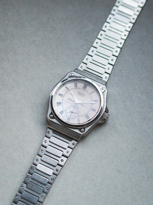 SEIKO クォーツ 時計 シルバーウェーブ 稼働中ジャンク - メルカリ