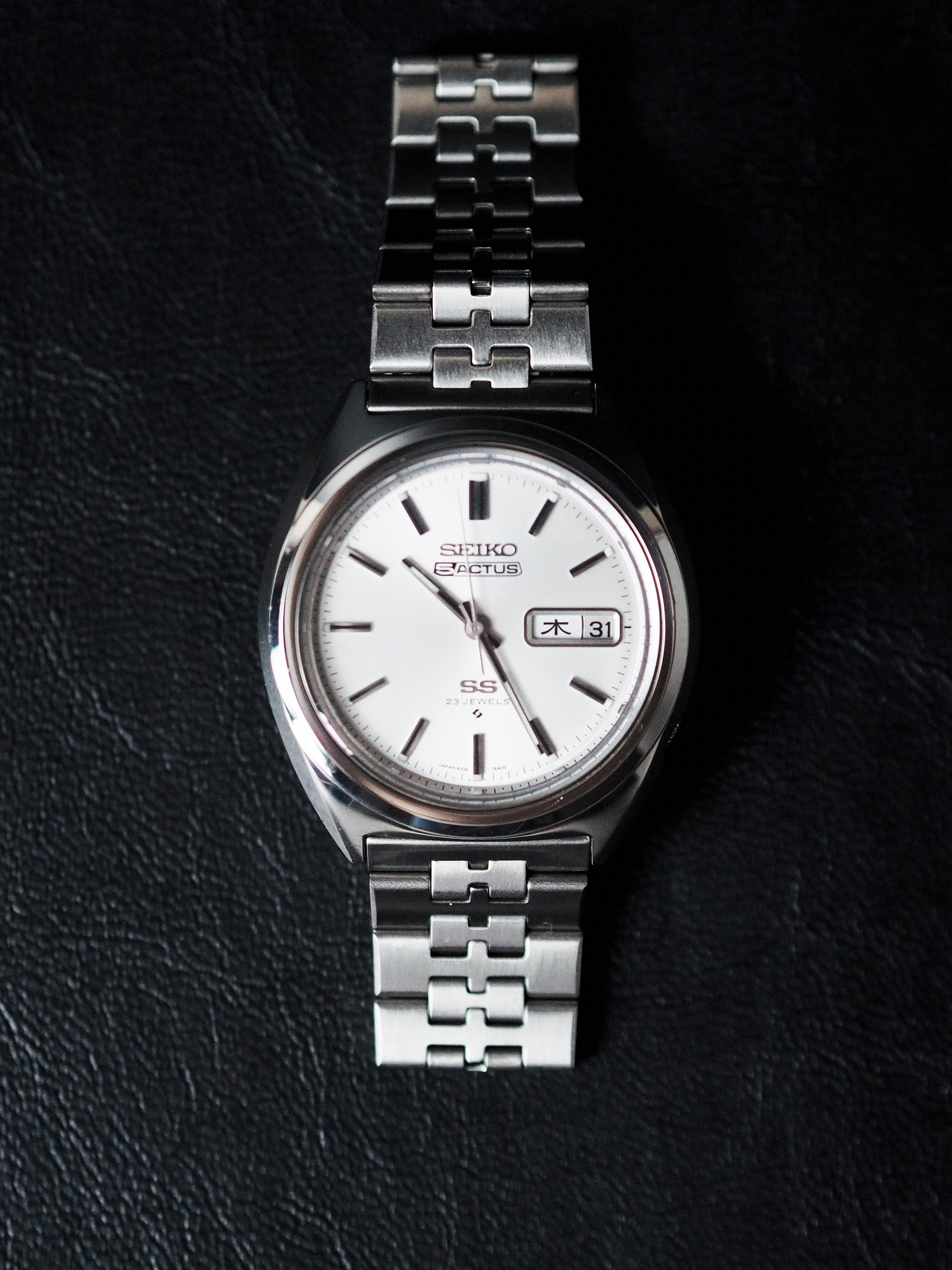 Seiko 5 Actus SS 6106-7520 JDM Silver Sunburst Dial (LNOS)