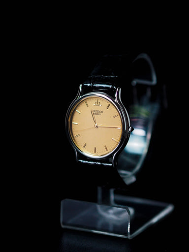 SEIKO CREDOR ラウンド 腕時計 新品電池 8J81-6A30 Credor Seiko 8J81-6A30 Gold Coin Dial