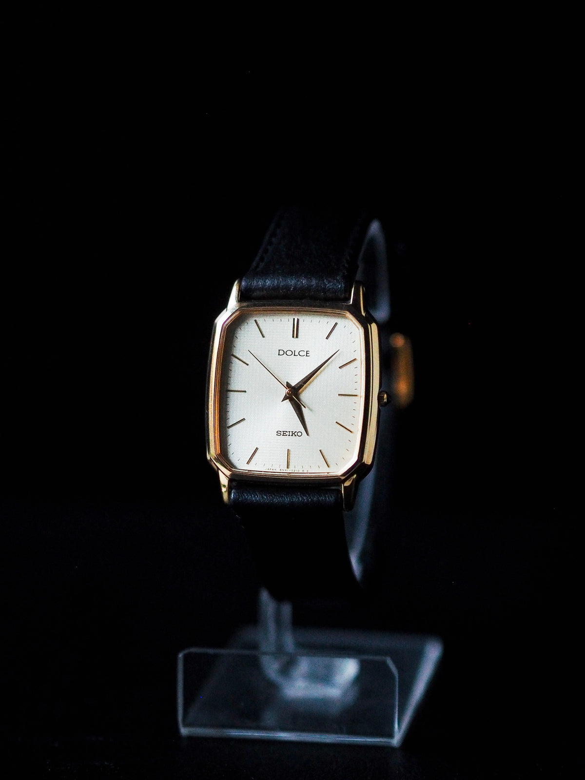 Seiko Dolce 8N41-5160 Tank SGP Champagne Textured Dial