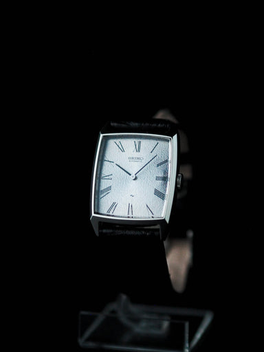 Seiko Chariot Automatic 2411-302B Silver Sunburst Tactile Textured Rom
