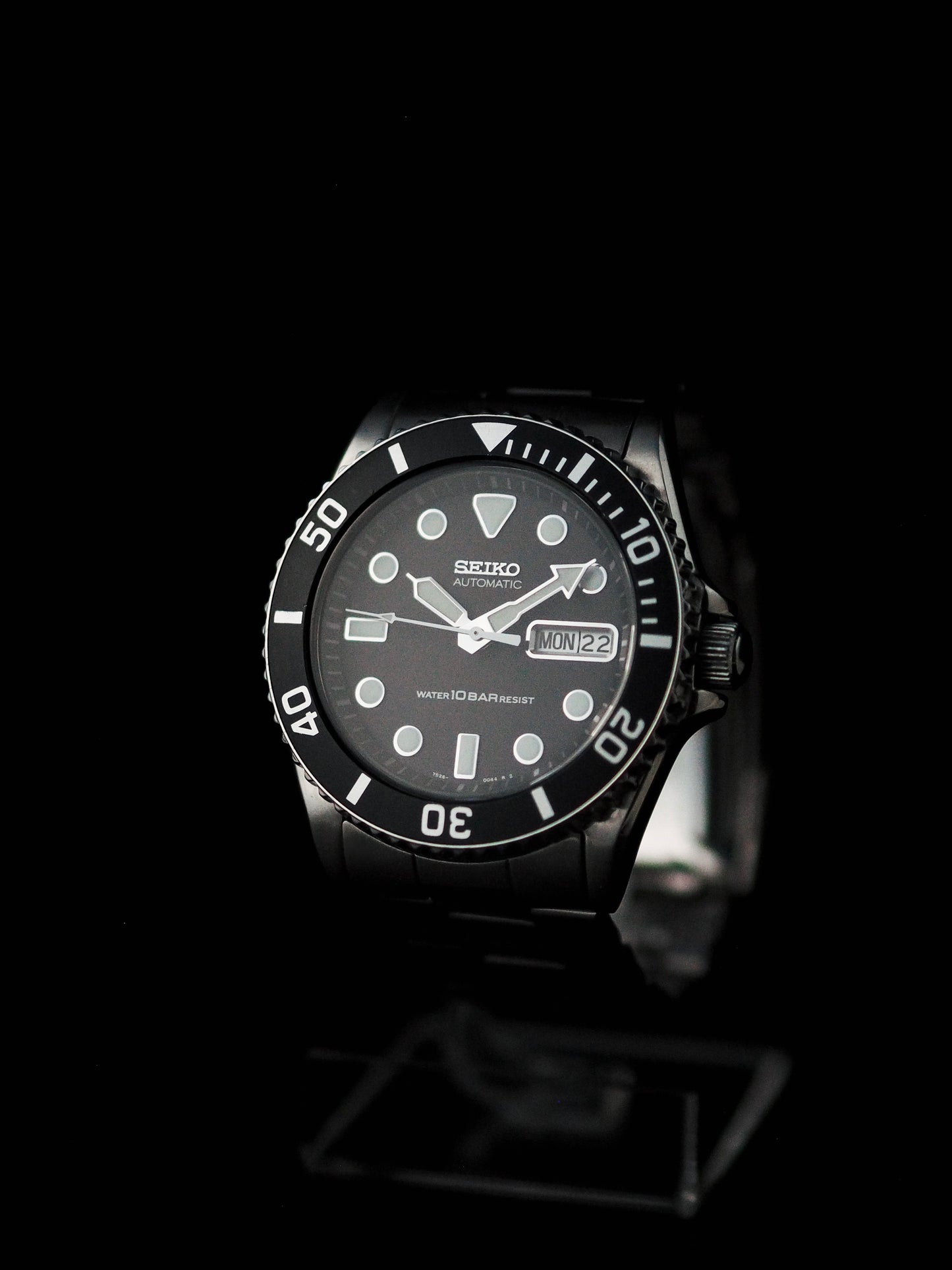 精工 7S26-0040 SKX031 Submariner 黑色表盘