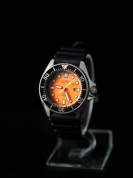 Seiko Quartz 2625-0010 Mini Diver Orange Dial