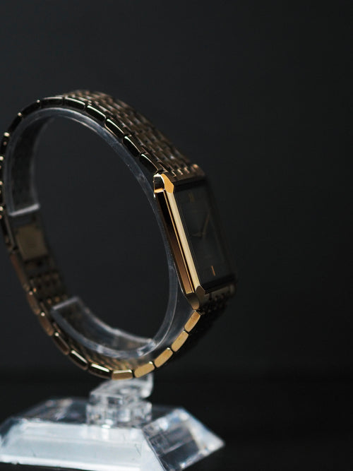 SEIKO DOLCE 腕時計(クォーツ) Seiko Dolce 8N40-5050 Quartz Tank Tungsten Carbide Gray