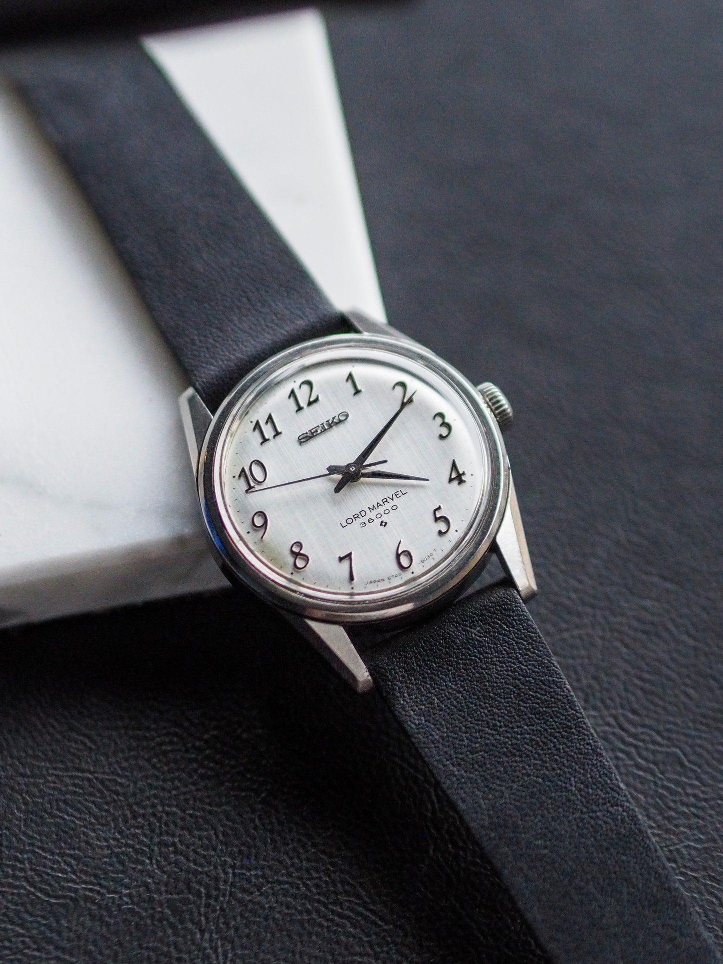 Seiko Lord Marvel 5740-8000 Hi-Beat 36000 Silver Linen Breguet Dial