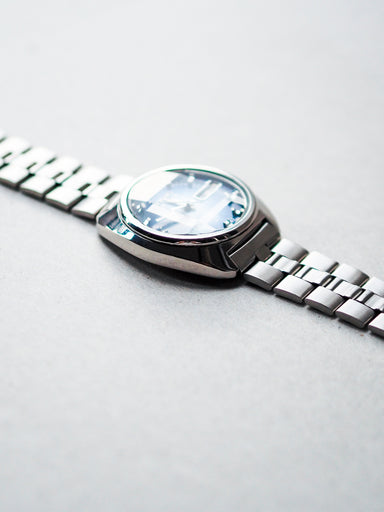 Seiko 5 Actus 7019-7350 JDM Faceted Crystal Blue Sunburst Dial