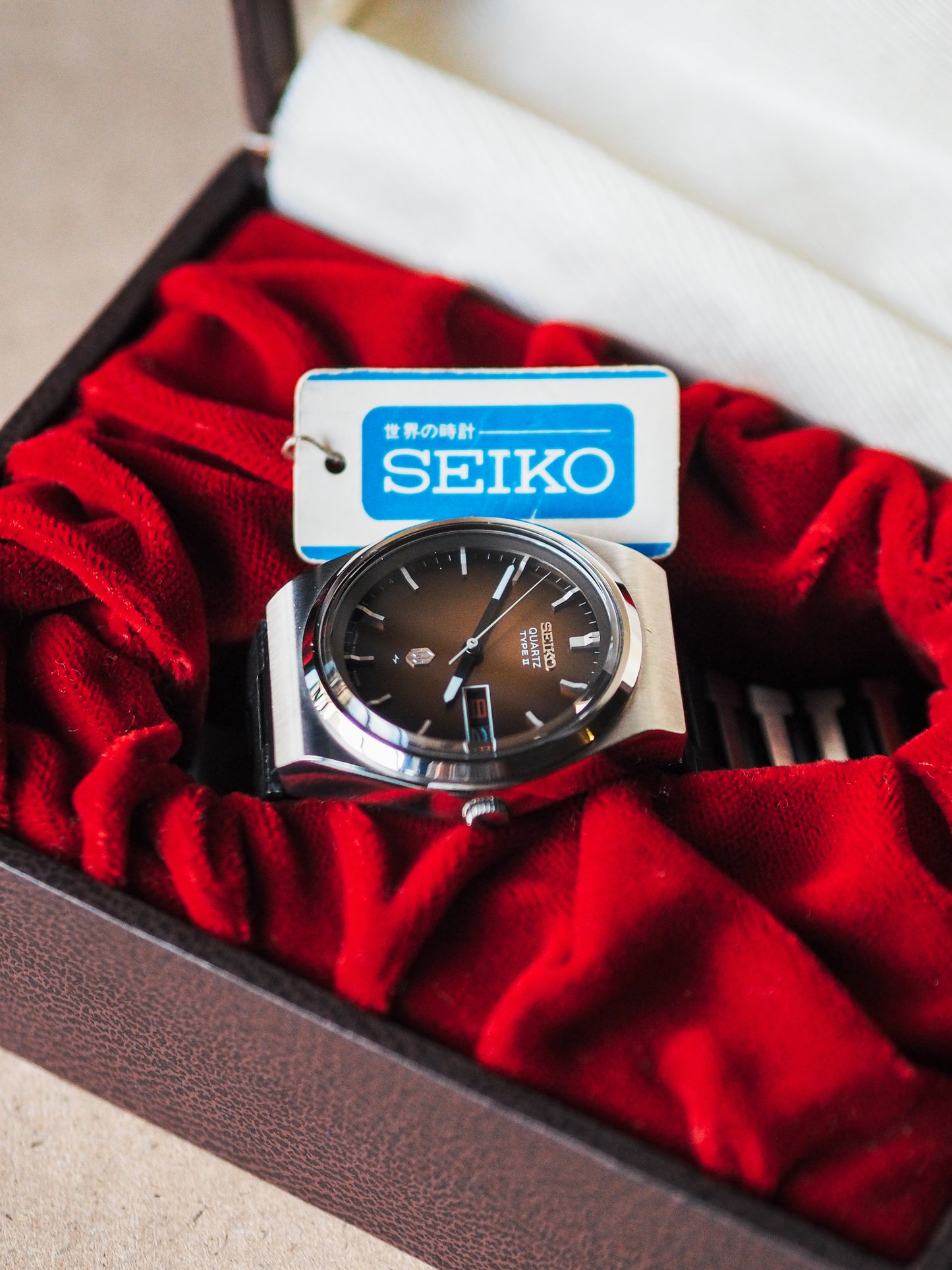 Seiko Type II 4623-6003 Radiant Brown Linen Textured Dial