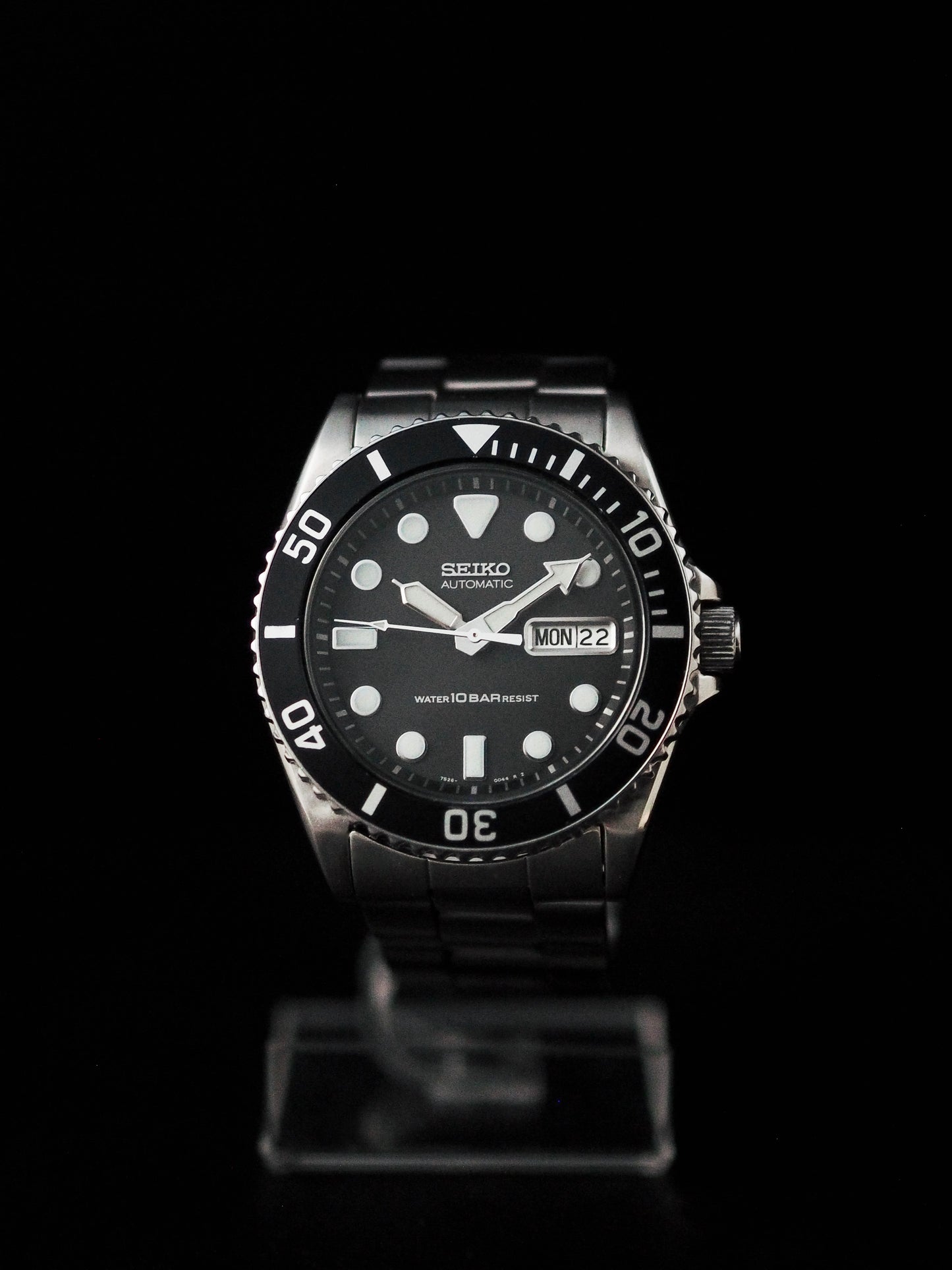 精工 7S26-0040 SKX031 Submariner 黑色表盘