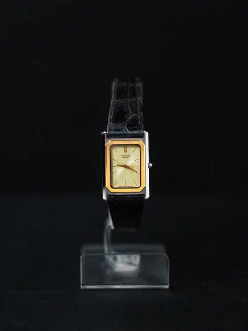 SEIKO14kbezelセイコー CREDOR クレドール 6730-5100 希少】SEIKO CREDOR クレドール 腕時計 6730 14Kベゼル
