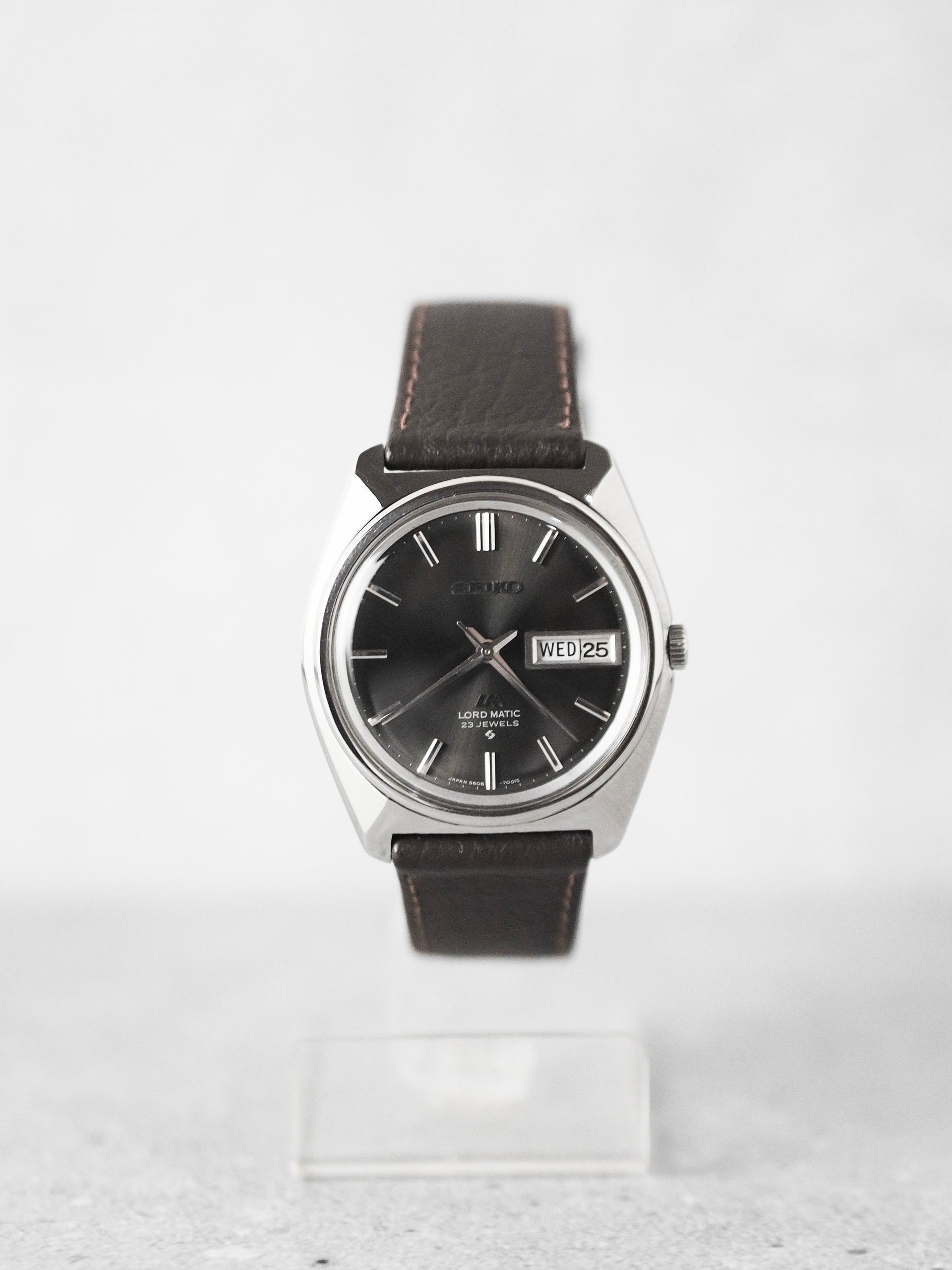 Seiko LM 5606-7000 Lord Matic Black Sunburst Dial