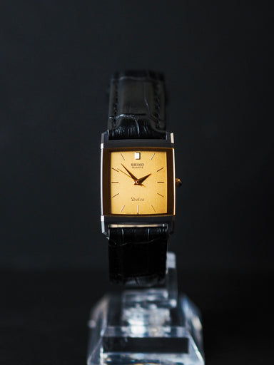 【Vintage】SEIKO セイコー タンク レクタンギュラー ブルー文字盤 Tank Style Seiko Quartz Blue Dial 7N29-5A50 - King Collector