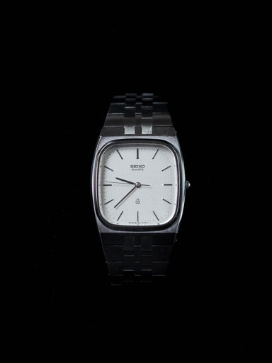 S.S　60303( Seiko Quartz 6030-5090 Tank Unique White Tile Pattern Dial