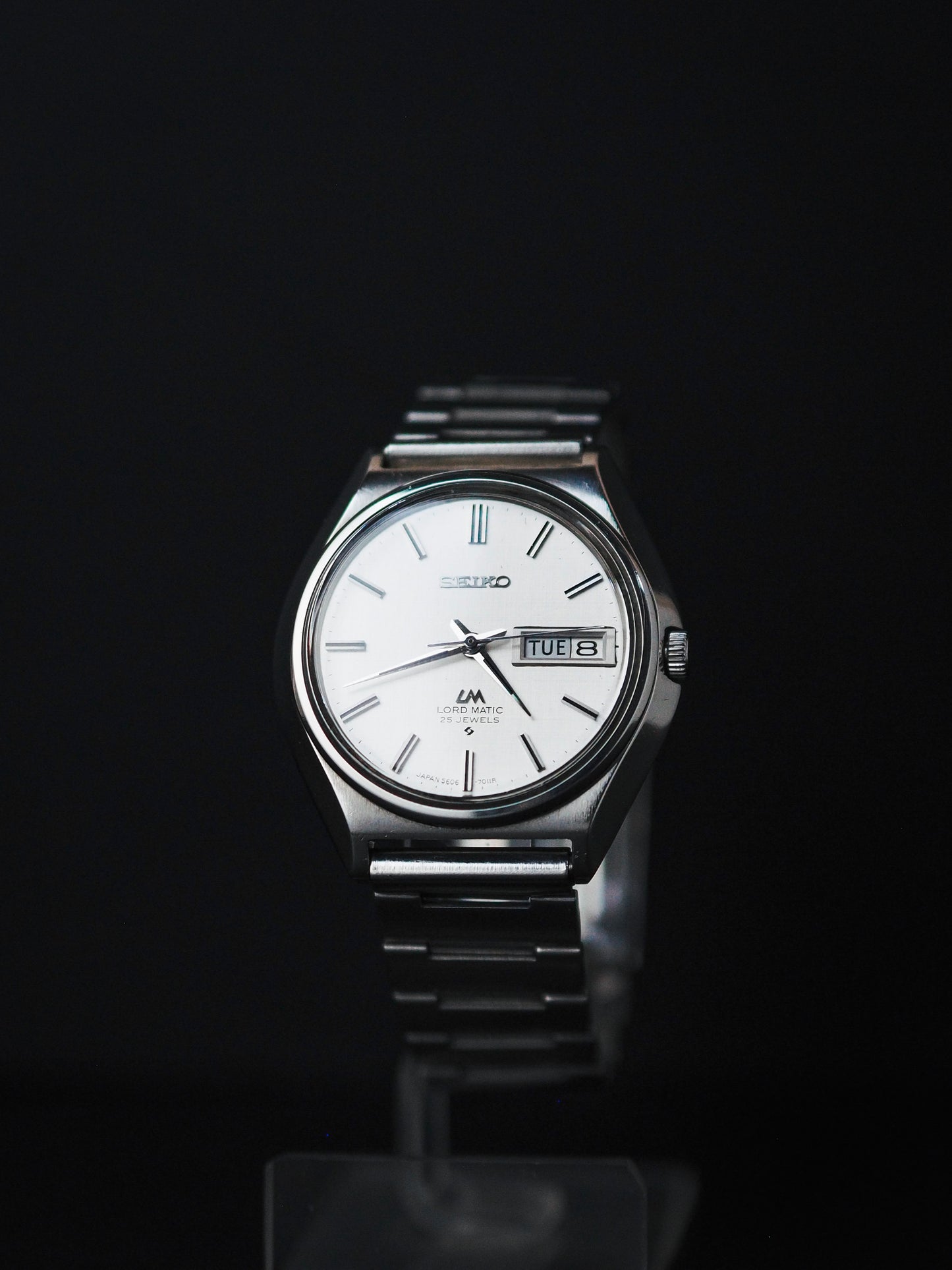 Seiko LM 5606-7010 Lord Matic White Linen Dial