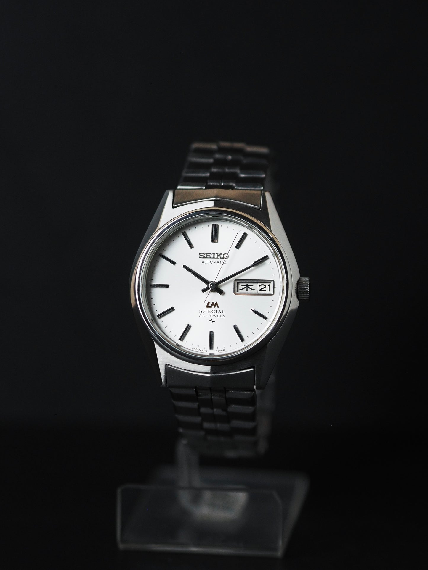 Seiko LM 5216-7080 Lord Matic Special White Sunburst Dial