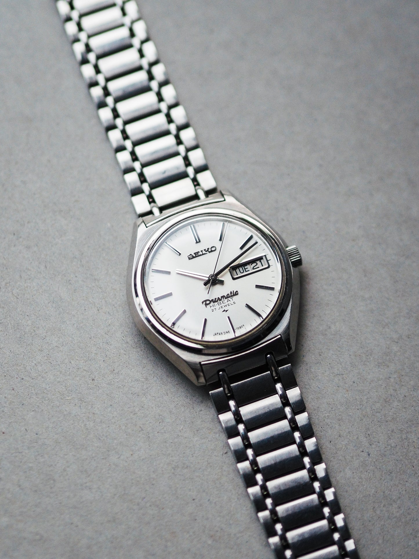 Seiko Presmatic Hi-Beat 5146-7060 White Sunburst Dial