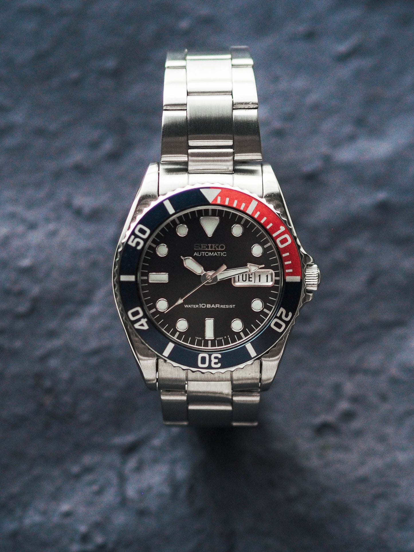 Seiko 7S26-0050 SKX025 Submariner Dark Blue Dial