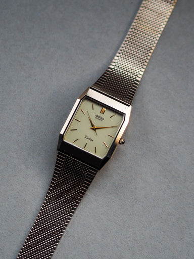 SEIKO DOLCE 9521-5110 NSAG クォーツ腕時計 ゴールド Seiko Dolce 9521-5110 Tank NSAG Champagne Textured Dial
