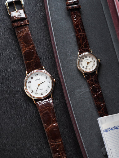 SEIKO DOLCE レディース 時計 5E61-0A20 Couple Seiko Dolce 5E61-0A20 2J31-0A50 Two Tone MOP Breguet Dial