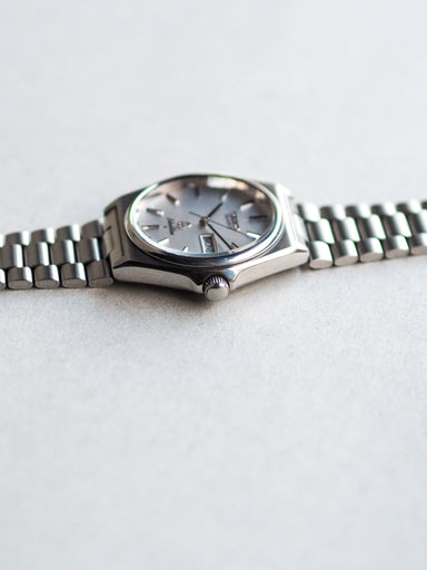 Seiko Quartz 8229-8000 Silverwave Silver Linen Textured Dial