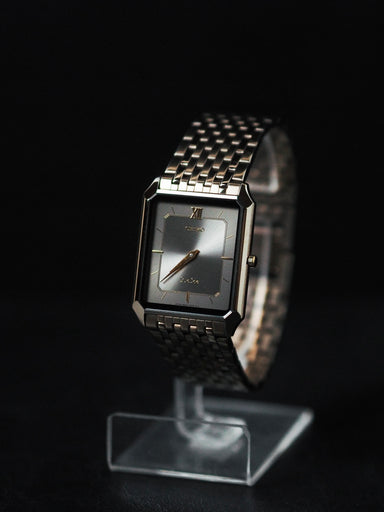 ★美品★ SEIKO 8N40-5050 DOLCE ドルチェ レディース腕時計 Seiko Dolce 8N40-5050 Tank Tungsten Carbide Gray Dial