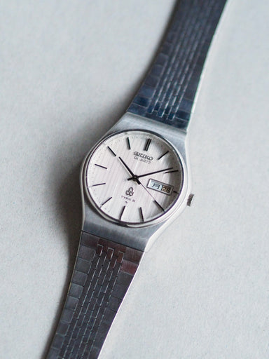Seiko Type II 4336-8040 Silver Pinstripe Dial