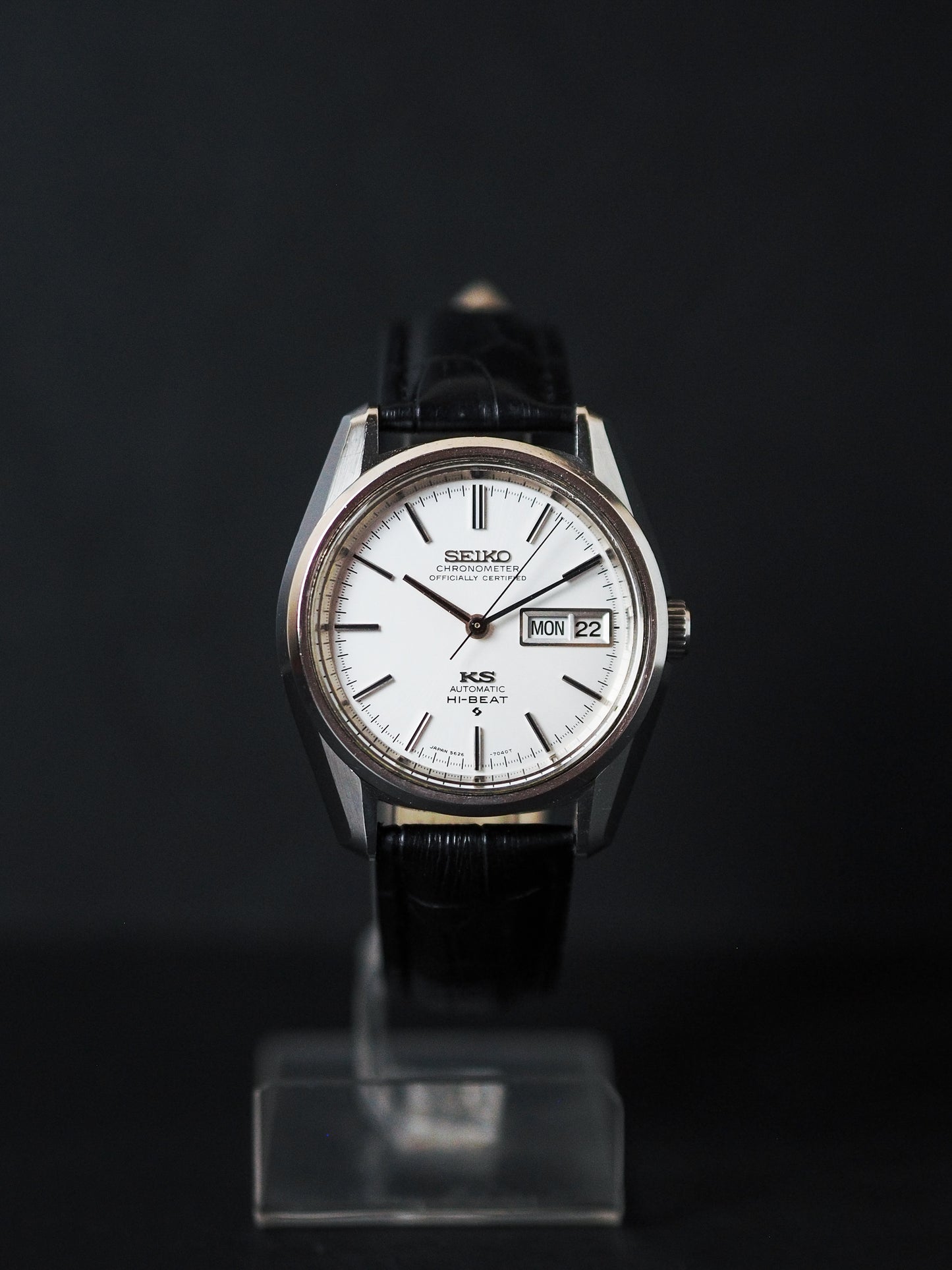 Seiko 56KS King Seiko 5626-7040 Chronometer White Sunburst Dial