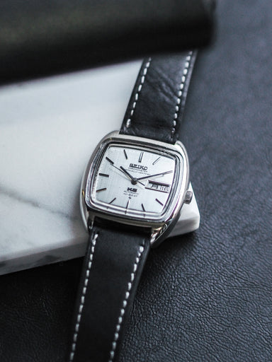 Seiko 56KS King Seiko 5626-5040 Chronometer TV Shape Silver Linen Dial