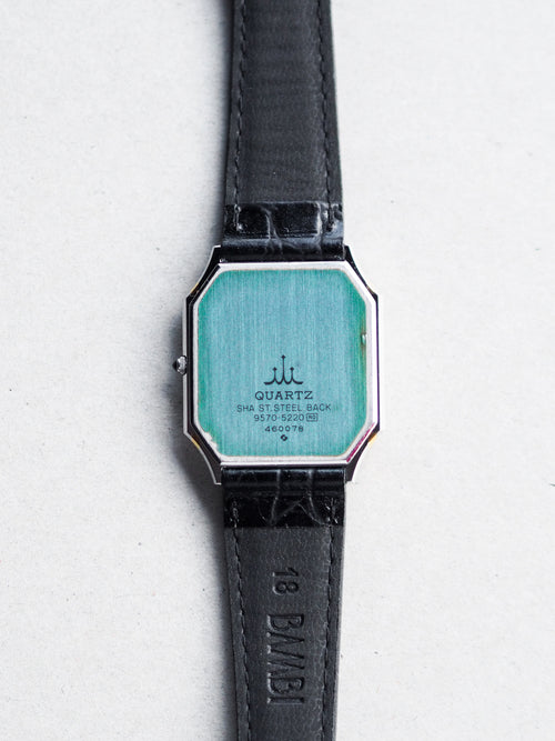 珍品　セイコー CREDOR SHA 9570-5220 SUWA 稼働品 Credor 9570-5220 Tank SHA Two Tone Gold Dial