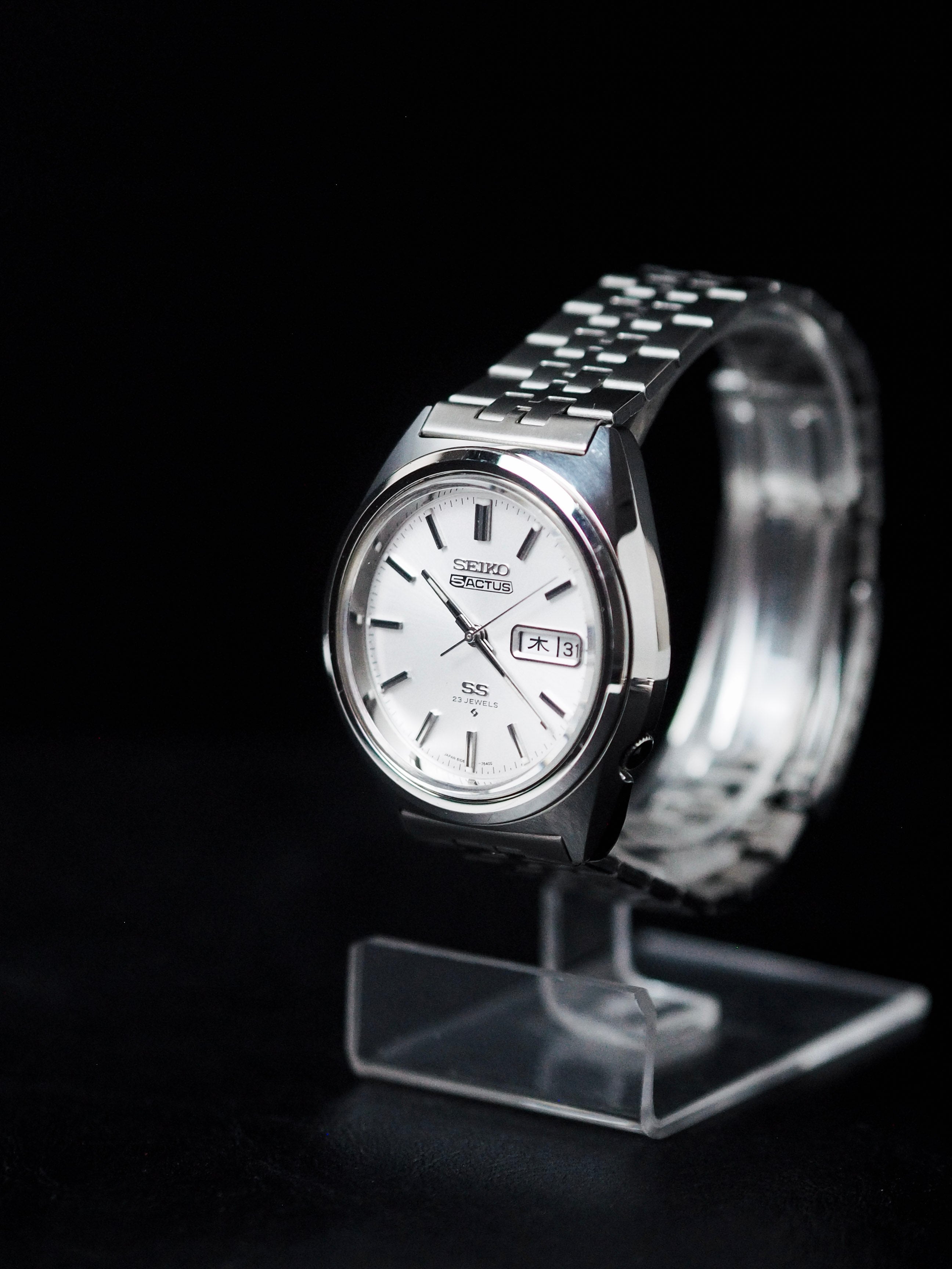 Seiko 5 Actus SS 6106-7520 JDM Silver Sunburst Dial (LNOS)