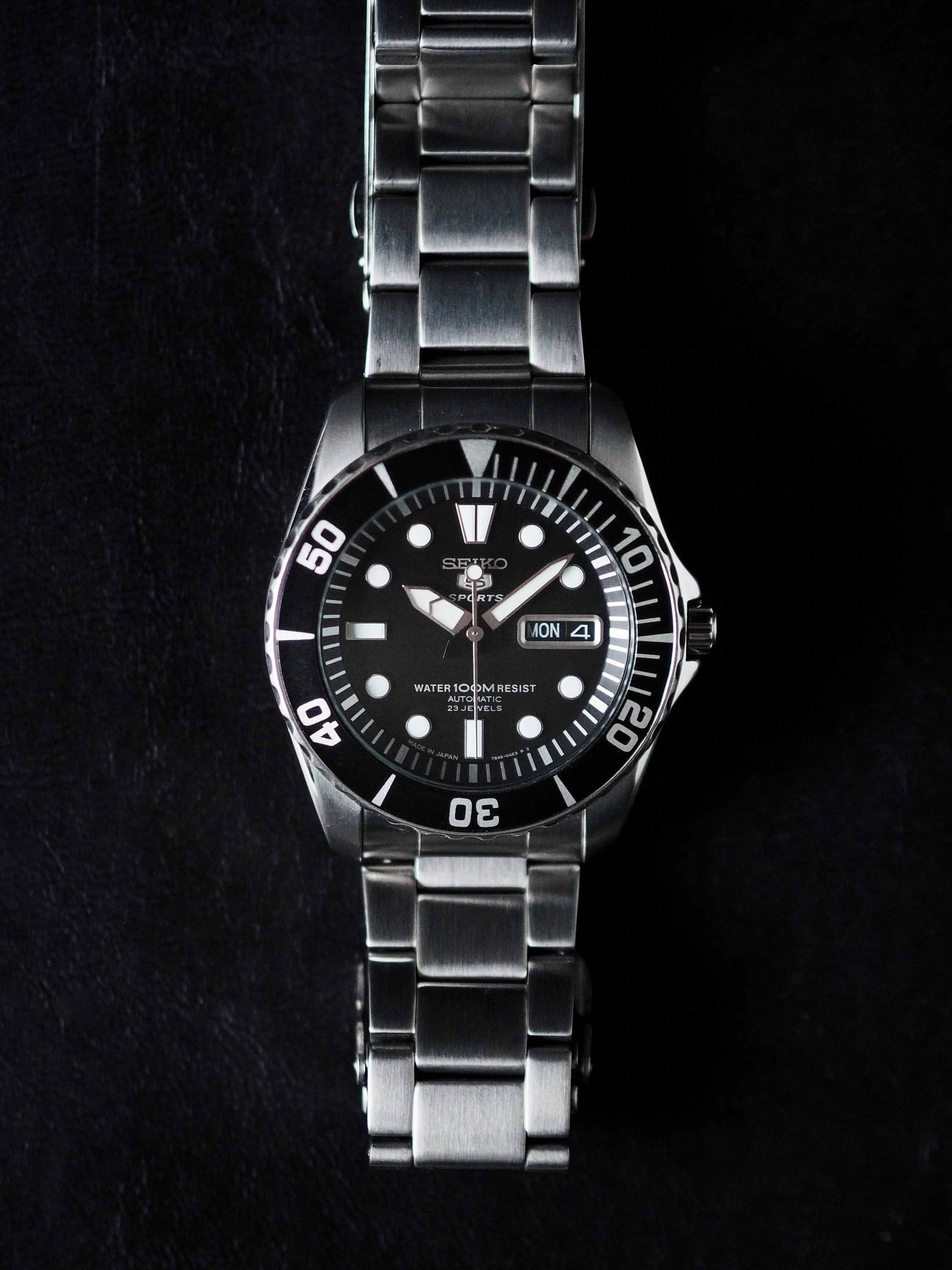 Seiko 5 Sports SNZF17J1 Sea Urchin Black Dial