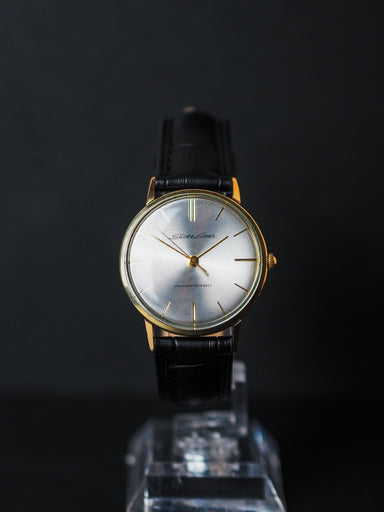 ジャンク　セイコー　ライナー　J14069 Seiko Liner J14069 Gold Filled Silver Sunburst Radial Line Dial
