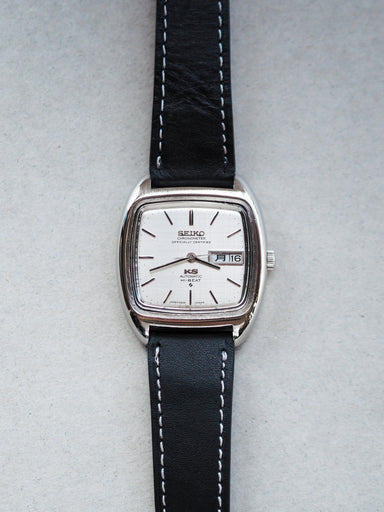 Seiko 56KS King Seiko 5626-5040 Chronometer TV Shape Silver Linen Dial